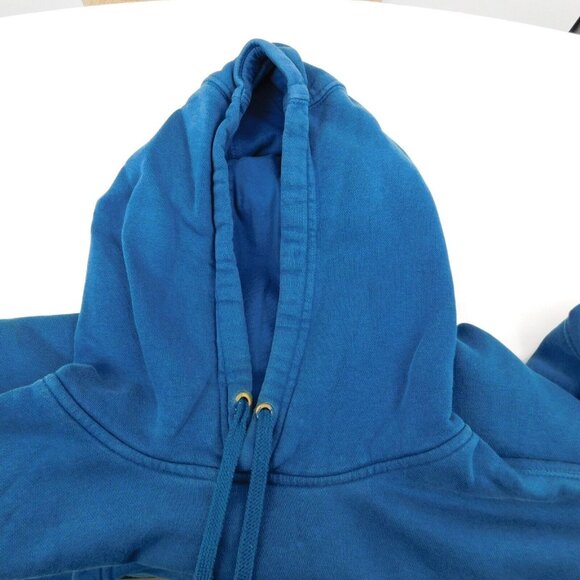 Nike Club Men Solid Teal Blue Pullover Hoodie Kangaroo Pouch Drawstring Size XXL - Picture 6 of 9